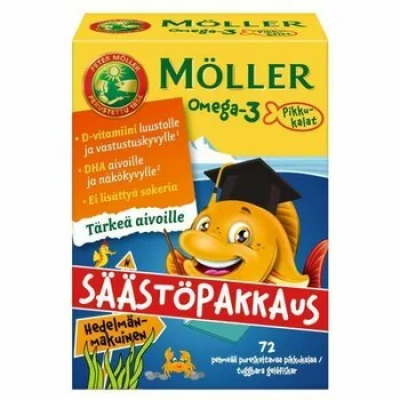 Moller Omega 3 для детей (Меллер Омега 3 детский), 72шт