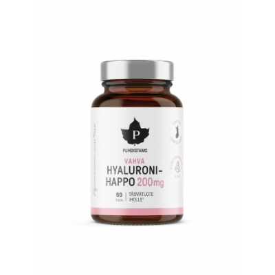 Гиалуроновая кислота PUHDISTAMO VAHVA HYALURONYHAPPO 200mg 120 капсул